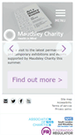 Mobile Screenshot of maudsleycharity.org